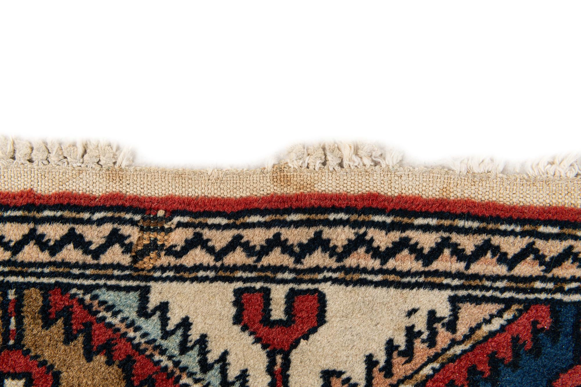 3' 2 x 4' 6 Hand Knotted Kazak Wool Rug