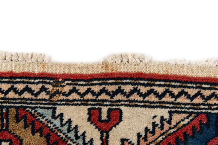 3' 2 x 4' 6 Hand Knotted Kazak Wool Rug