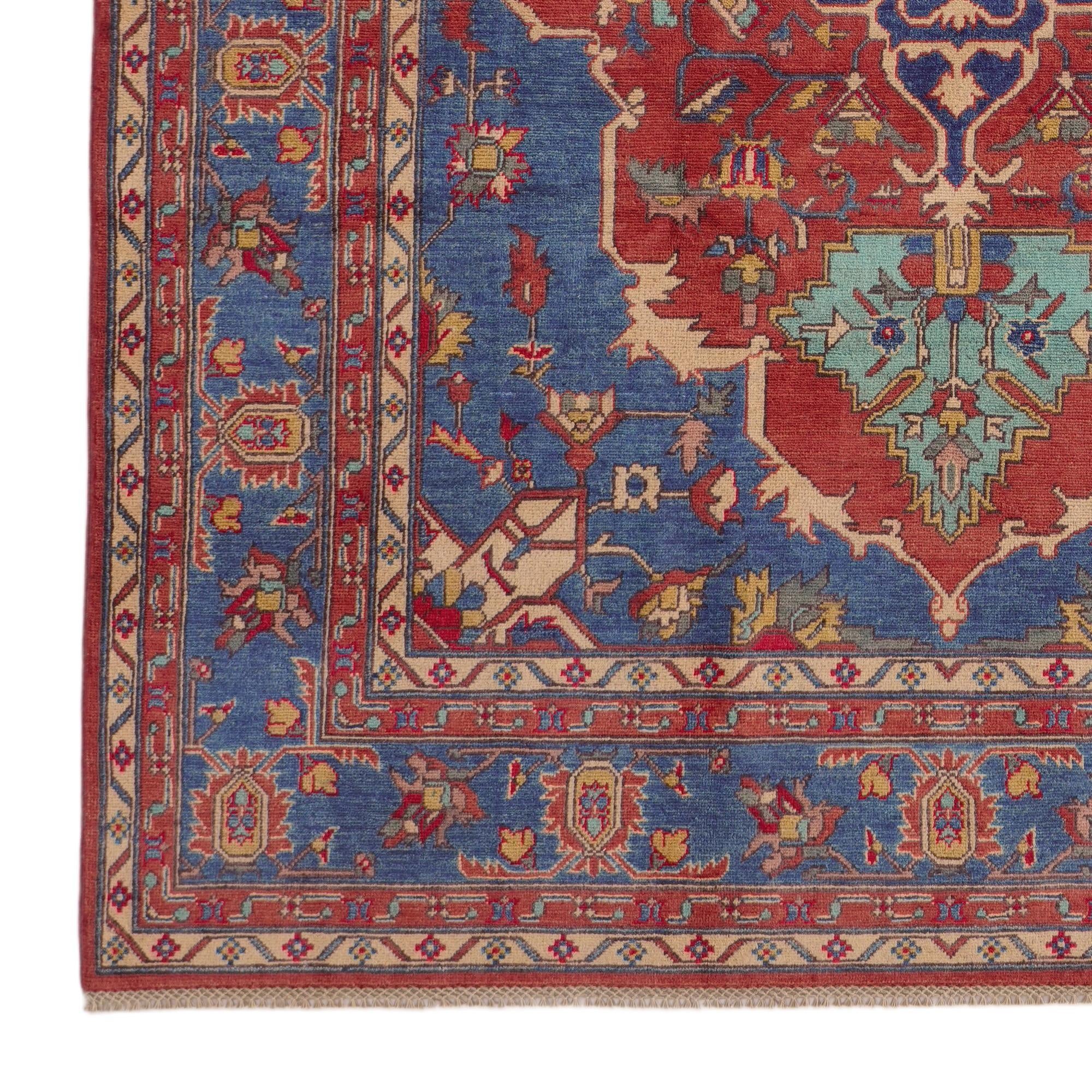 6' 7 x 9' 10 Hand Knotted Kazak Rug