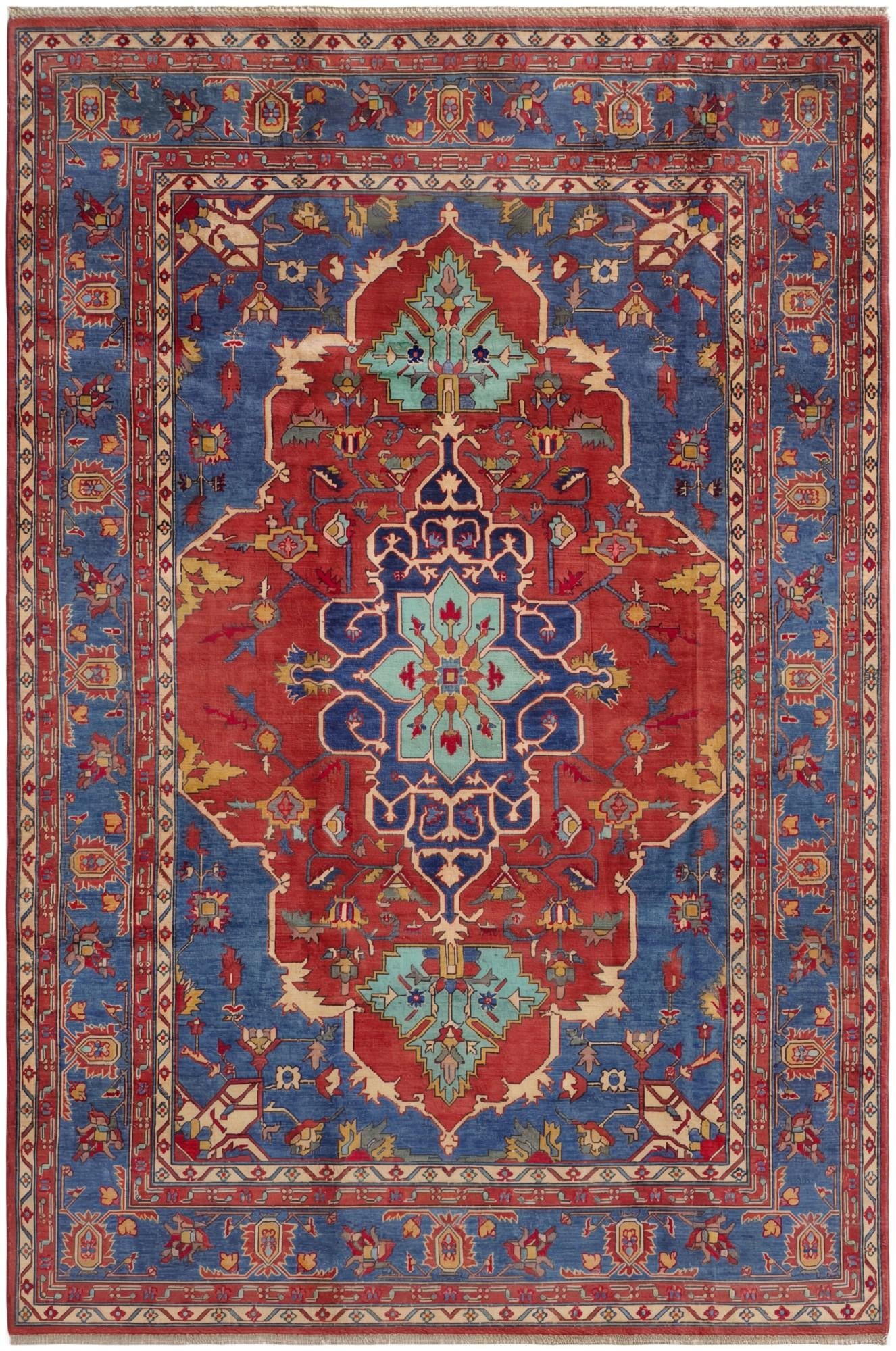 6' 7 x 9' 10 Hand Knotted Kazak Rug