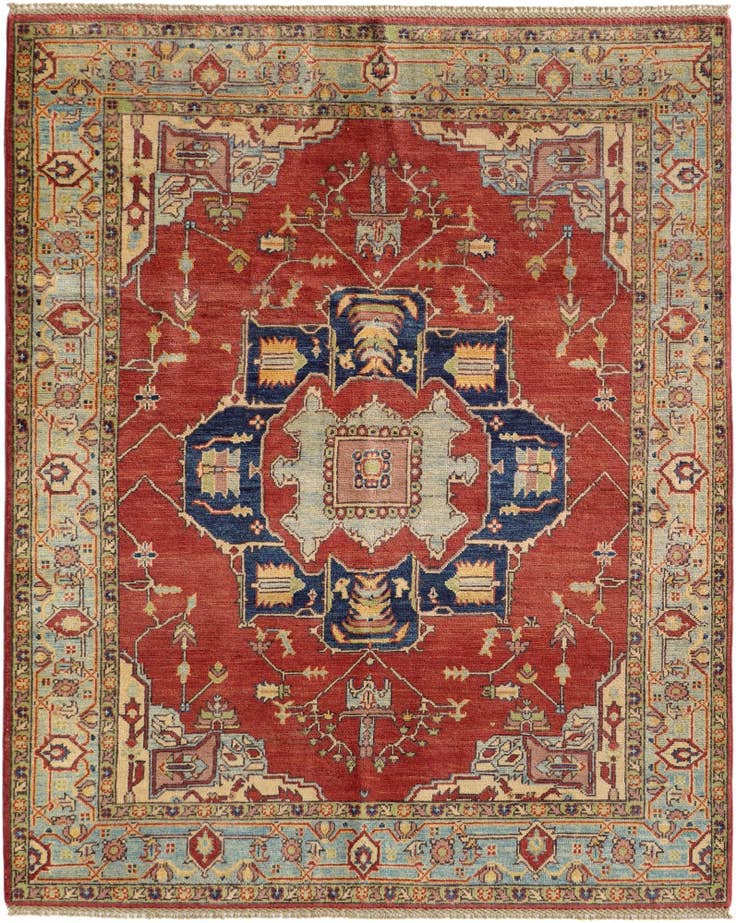 Detail image of 150cm x 190cm anudado a mano Kazak Alfombra