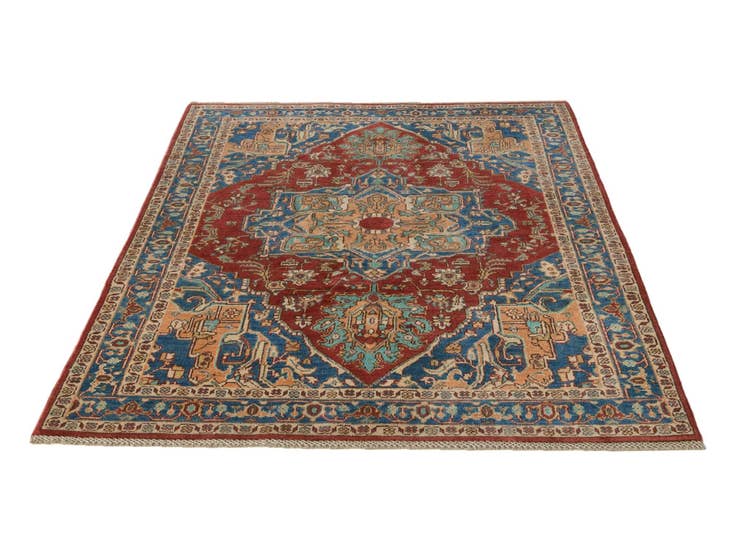 Detail image of 4' 10 x 6' 5 Hand Knotted Kazak Rug
