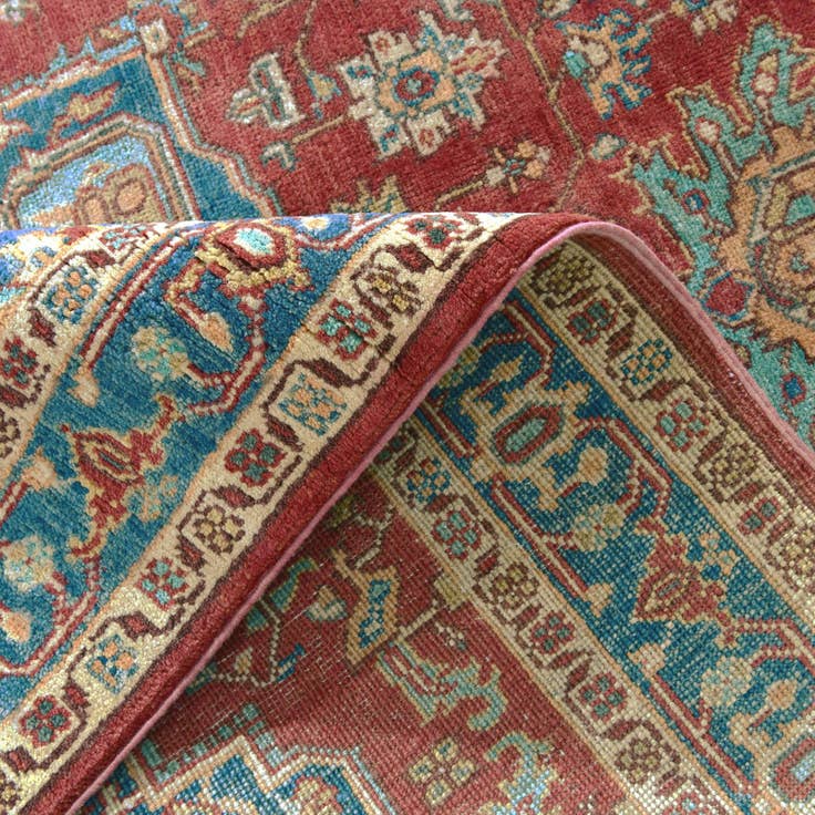 Detail image of 4' 10 x 6' 5 Hand Knotted Kazak Rug