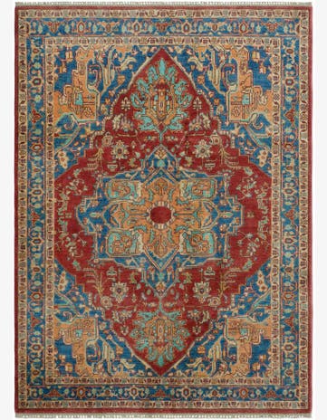 4' 10 x 6' 5 Hand Knotted Kazak Rug