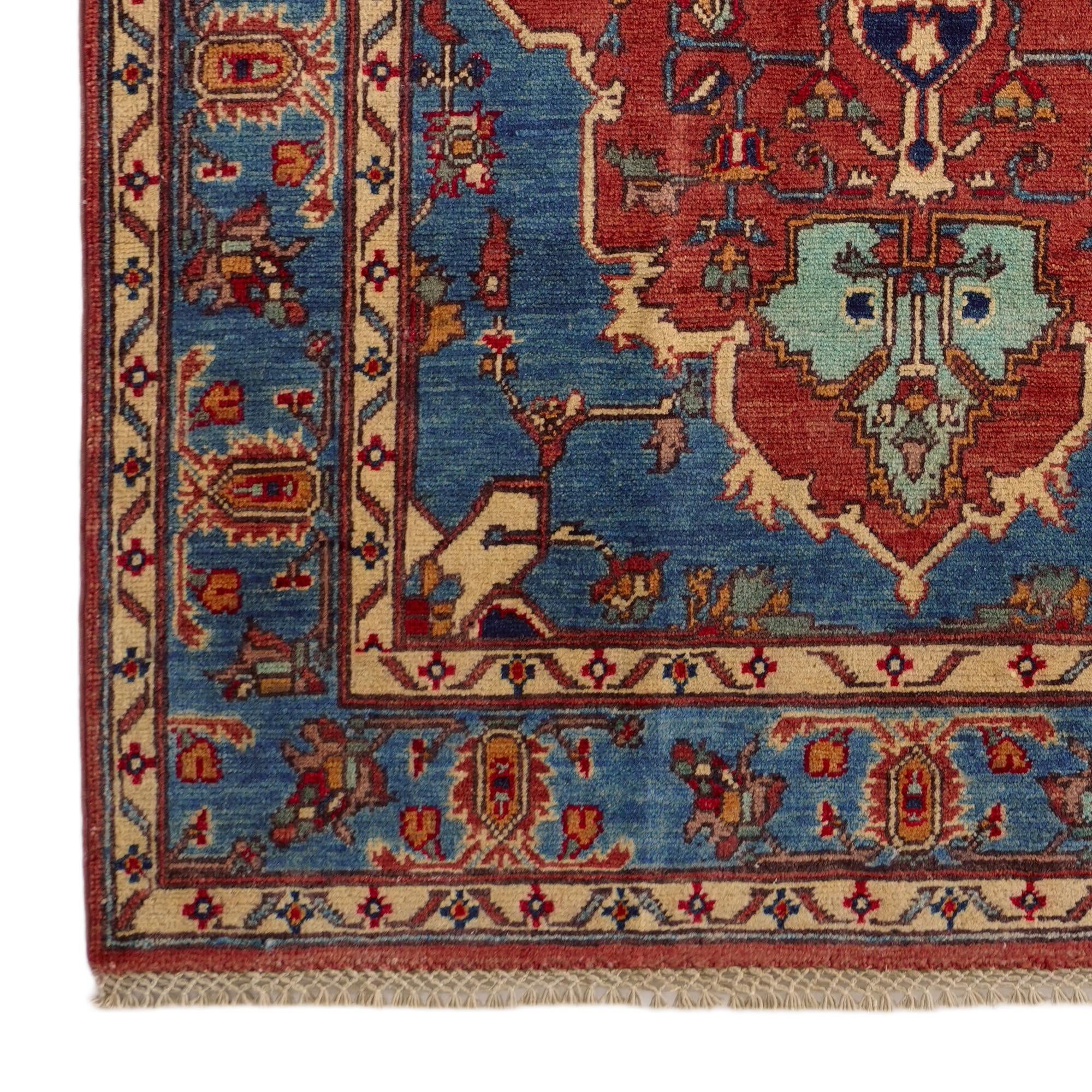 3' 8 x 5' 6 Hand Knotted Kazak Rug