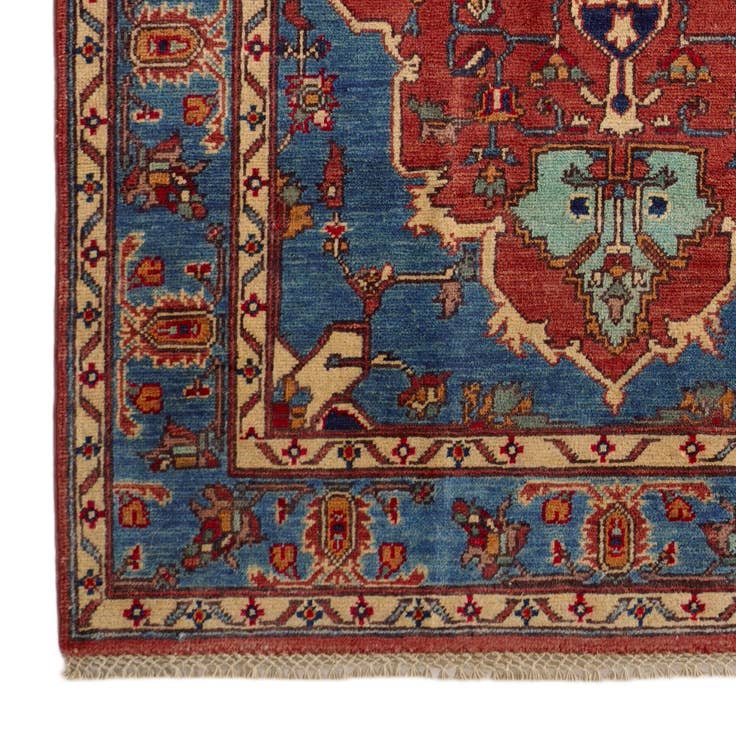 Detail image of 3' 8 x 5' 6 Hand Knotted Kazak Rug