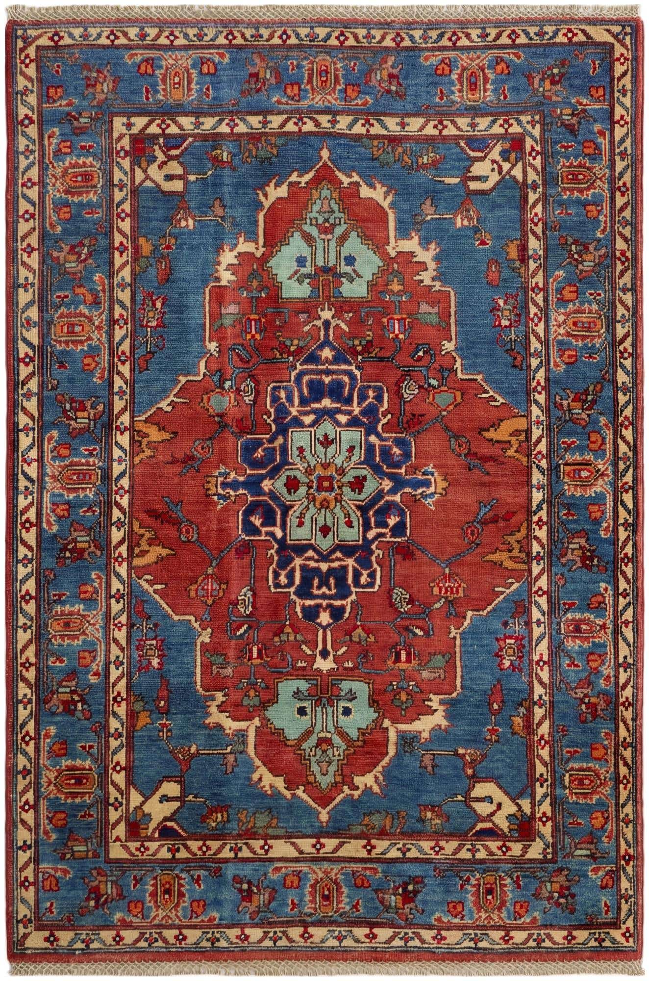 3' 8 x 5' 6 Hand Knotted Kazak Rug