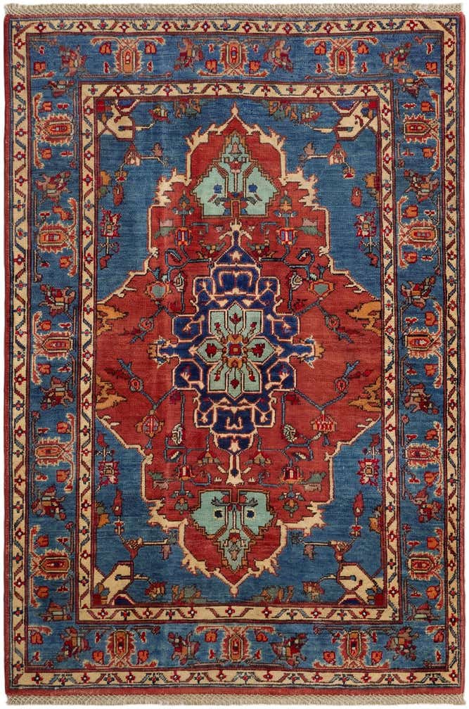 3' 8 x 5' 6 Hand Knotted Kazak Rug