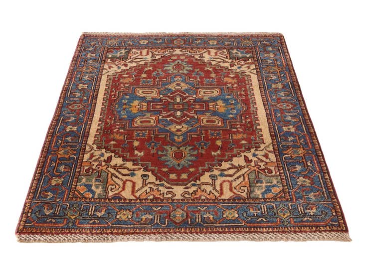 Detail image of 2' 9 x 3' 10 Hand Knotted Kazak Rug
