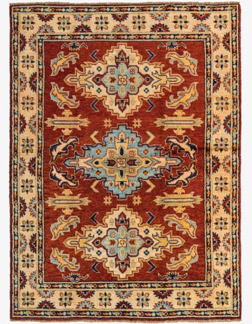 5' 7 x 7' 7 Hand Knotted Kazak Rug