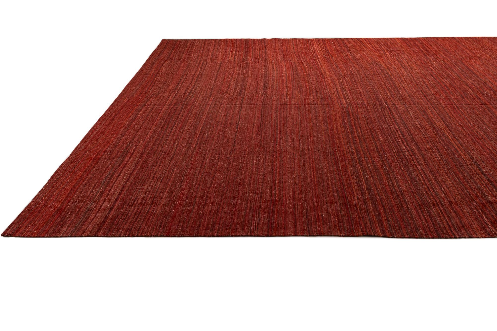 11' 5 x 15' 9 Hand Woven Kilim Afghan Wool Rug