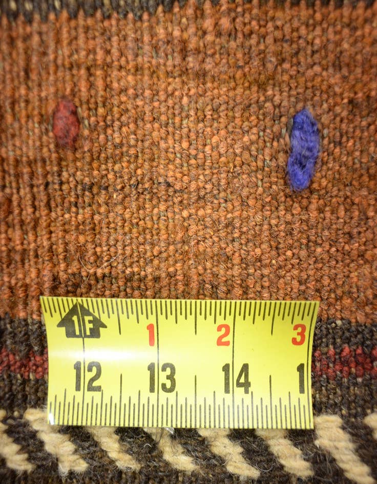 Detail image of 2' 9 x 4' 4 Hand Woven Kilim Afghan Wool Rug