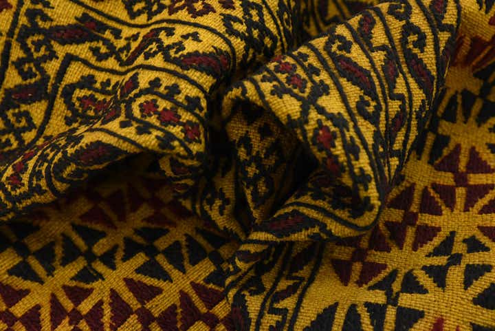 3' 10 x 5' 9 Hand Woven Kilim Afghan Wool Rug