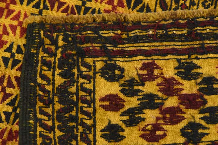 3' 10 x 5' 9 Hand Woven Kilim Afghan Wool Rug