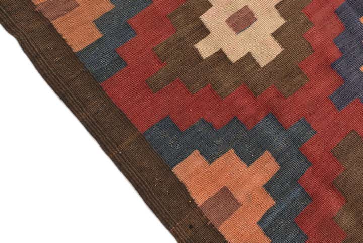 3' 5 x 6' 7 Hand Woven Kilim Afghan Wool Rug