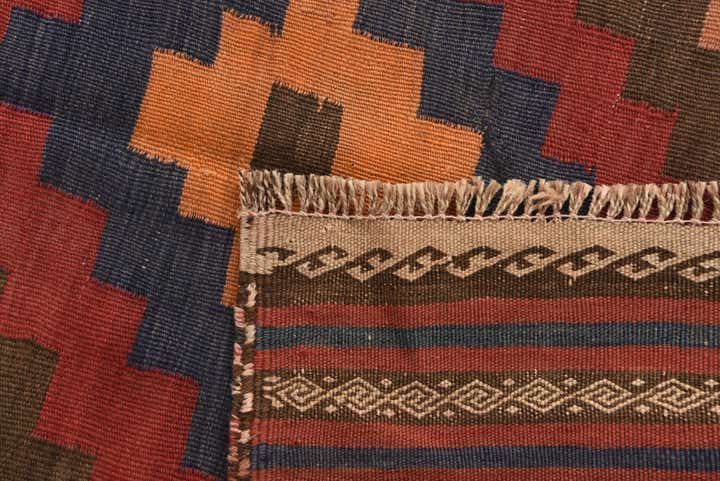 3' 5 x 6' 7 Hand Woven Kilim Afghan Wool Rug