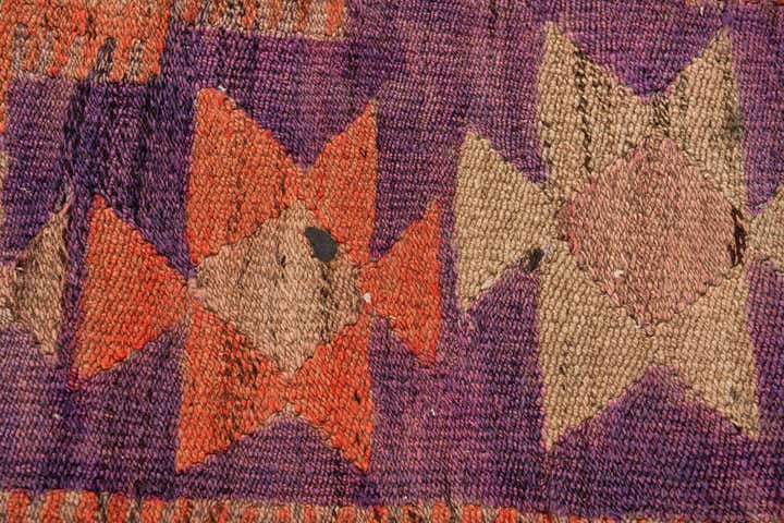 4' 7 x 8' 5 Hand Woven Kilim Fars Wool Rug