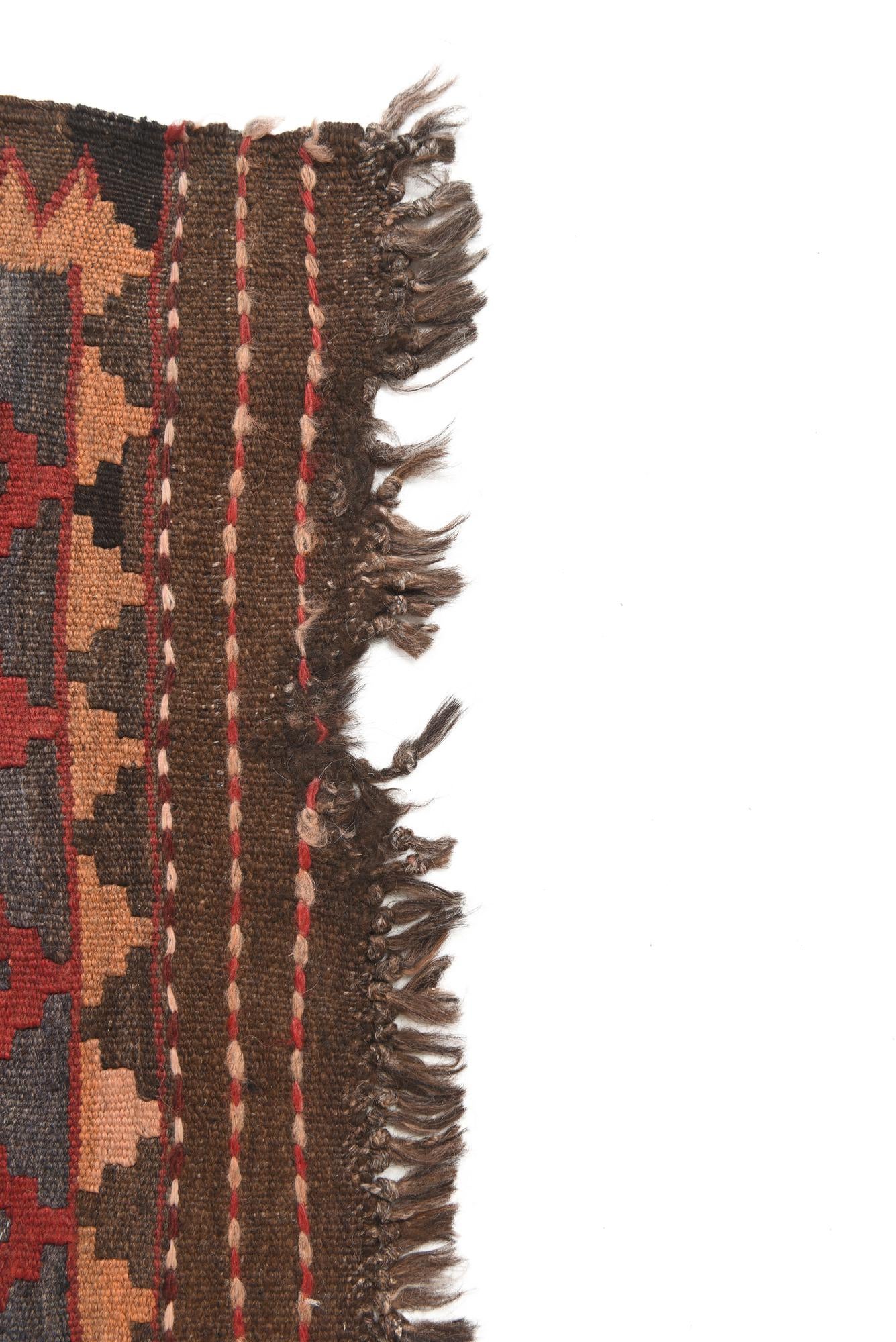 6' 9 x 12' Hand Woven Kilim Fars Wool Rug