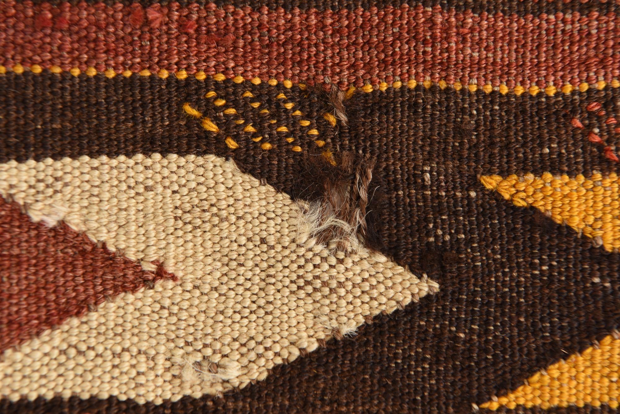 5' 8 x 9' Hand Woven Kilim Fars Wool Rug