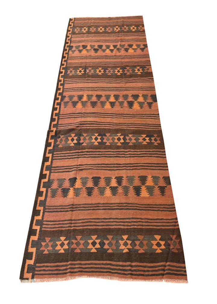4' 5 x 8' 5 Hand Woven Kilim Fars Wool Rug