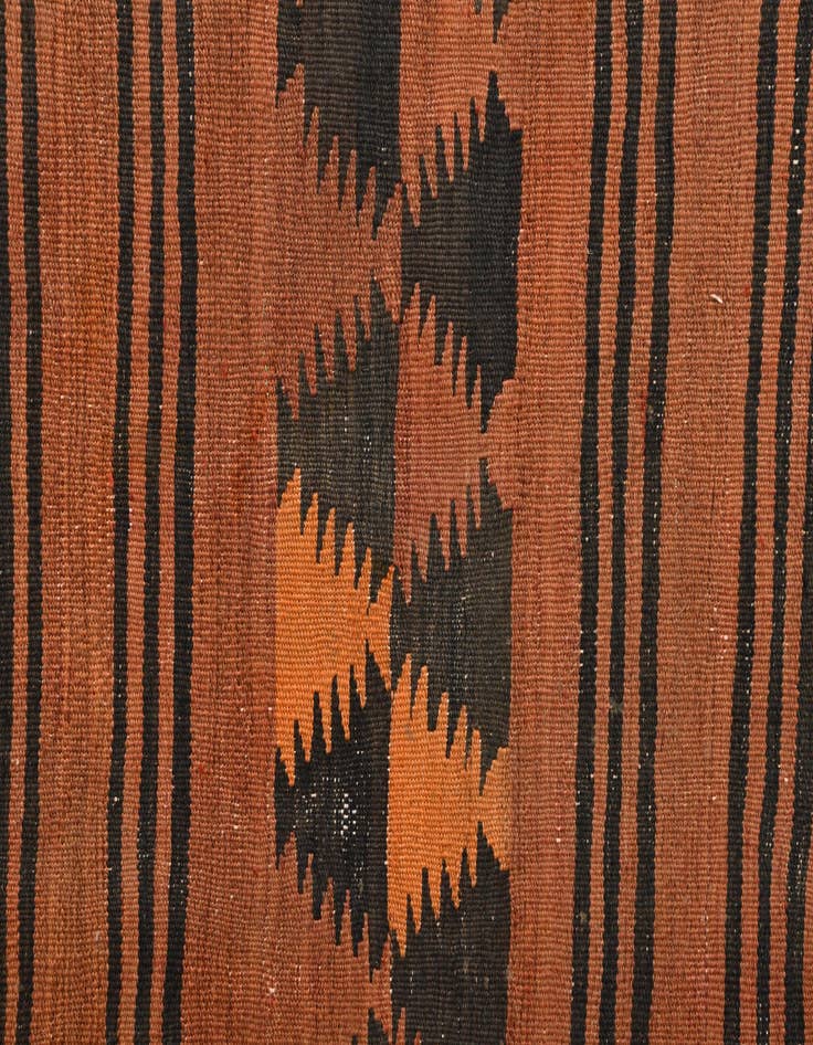 Detail image of 4' 5 x 8' 5  Hand Woven Kilim Fars Wool Rug