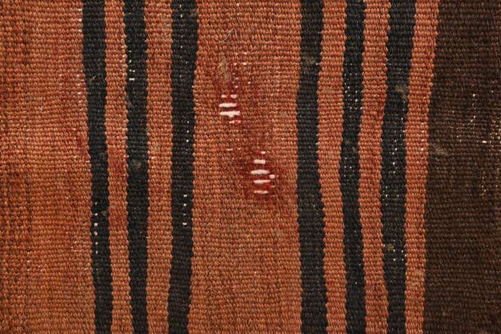 4' 5 x 8' 5 Hand Woven Kilim Fars Wool Rug