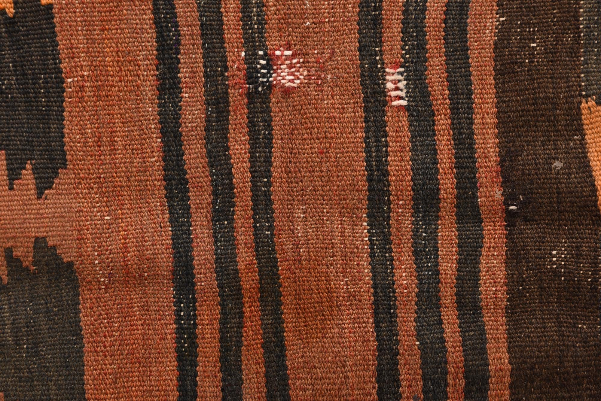 4' 5 x 8' 5 Hand Woven Kilim Fars Wool Rug