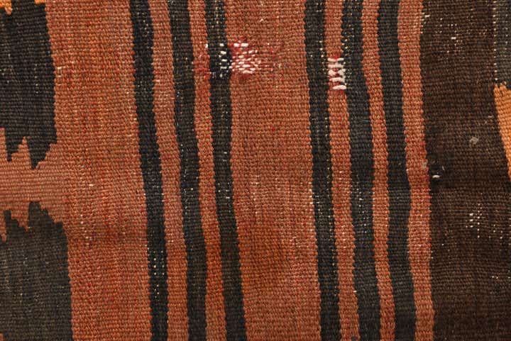 4' 5 x 8' 5 Hand Woven Kilim Fars Wool Rug