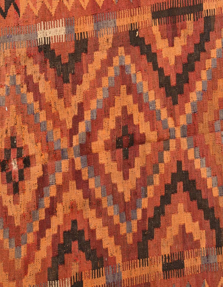 Detail image of 6' 8 x 10' 5  Hand Woven Kilim Fars Wool Rug