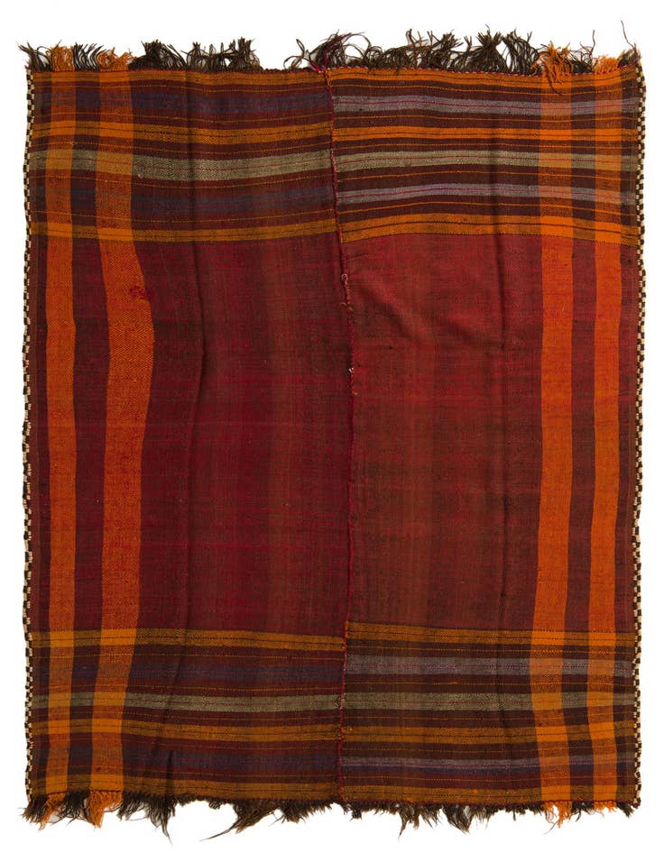 Detail image of 5' 1 x 8' 8 Hand Woven Kilim Fars Wool Rug