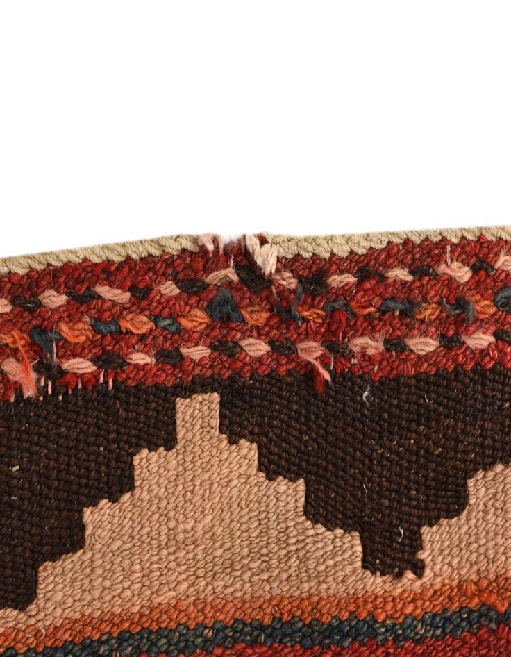 Detail image of 4' 4 x 6' 6  Hand Woven Kilim Fars Wool Rug