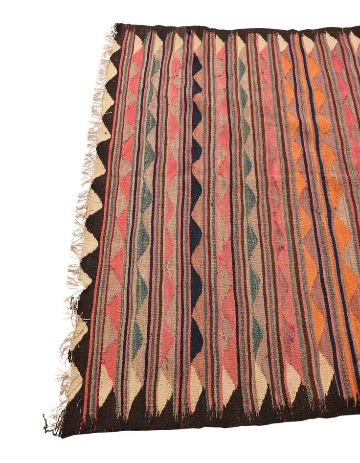 Detail image of 4' 3 x 7' 3  Hand Woven Kilim Fars Wool Rug