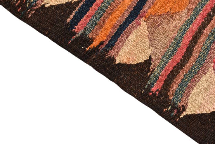 Detail image of 4' 3 x 7' 3 Hand Woven Kilim Fars Wool Rug