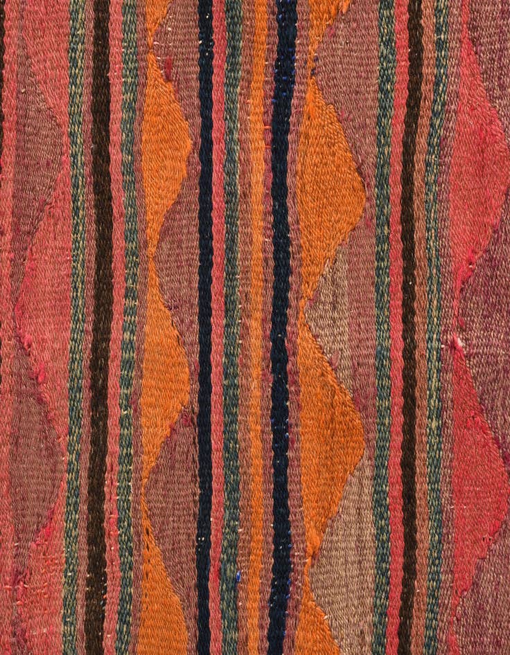 Detail image of 4' 3 x 7' 3  Hand Woven Kilim Fars Wool Rug