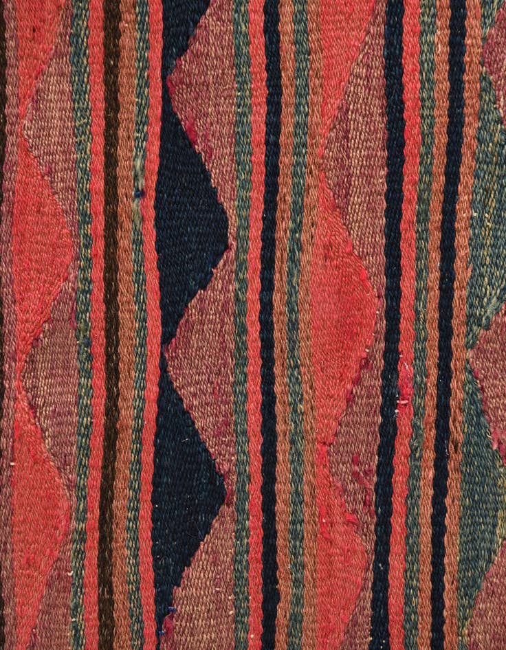 Detail image of 4' 3 x 7' 3  Hand Woven Kilim Fars Wool Rug