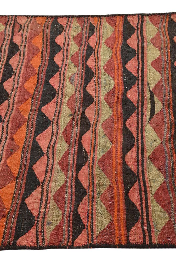 4' 1 x 7' Hand Woven Kilim Fars Wool Rug