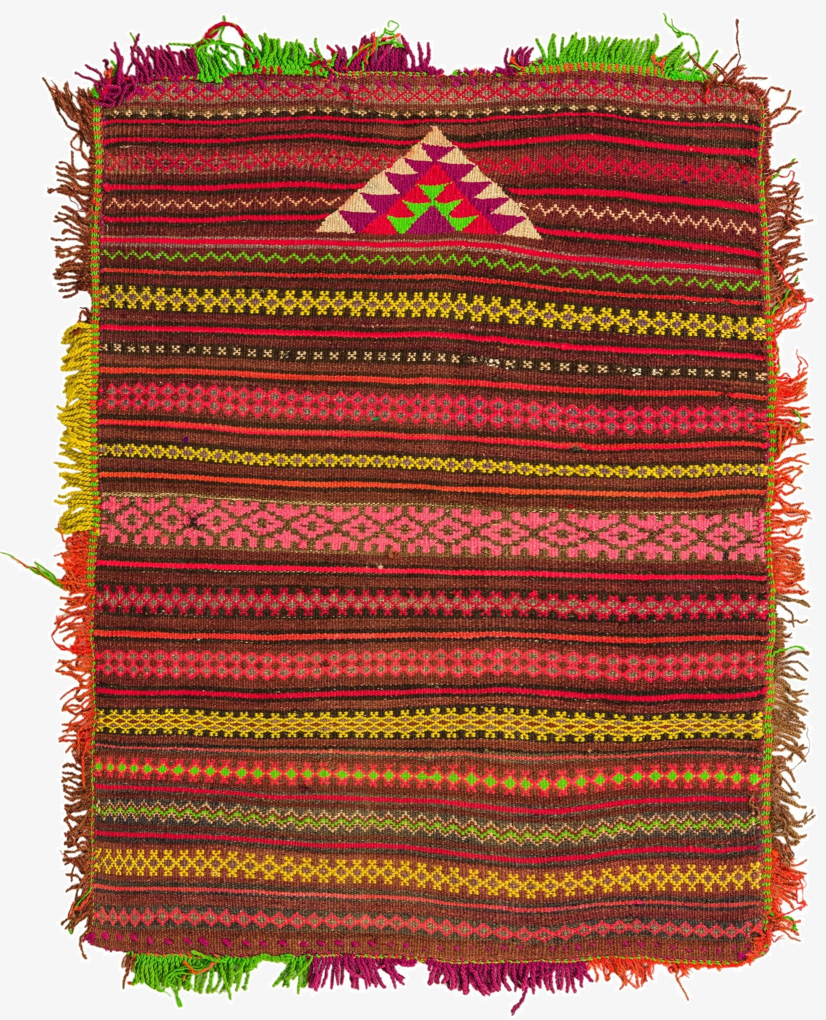 3' 3 x 4' 3  Hand Woven Kilim Fars Wool Rug