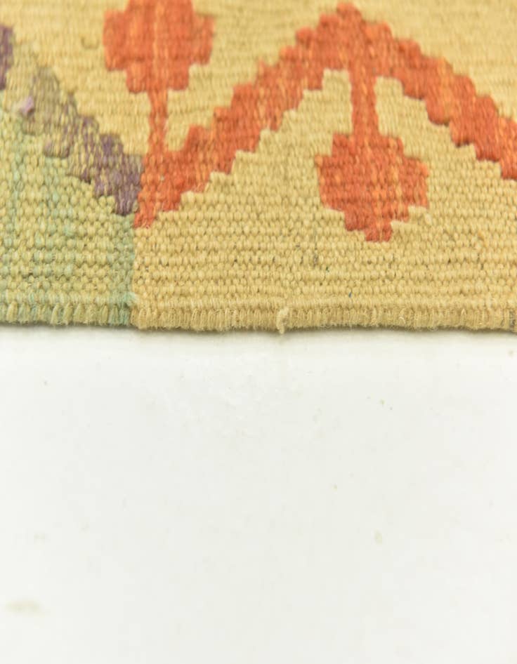 Detail image of 4' 9 x 6' 10  Hand Woven Kilim Maymana Wool Rug