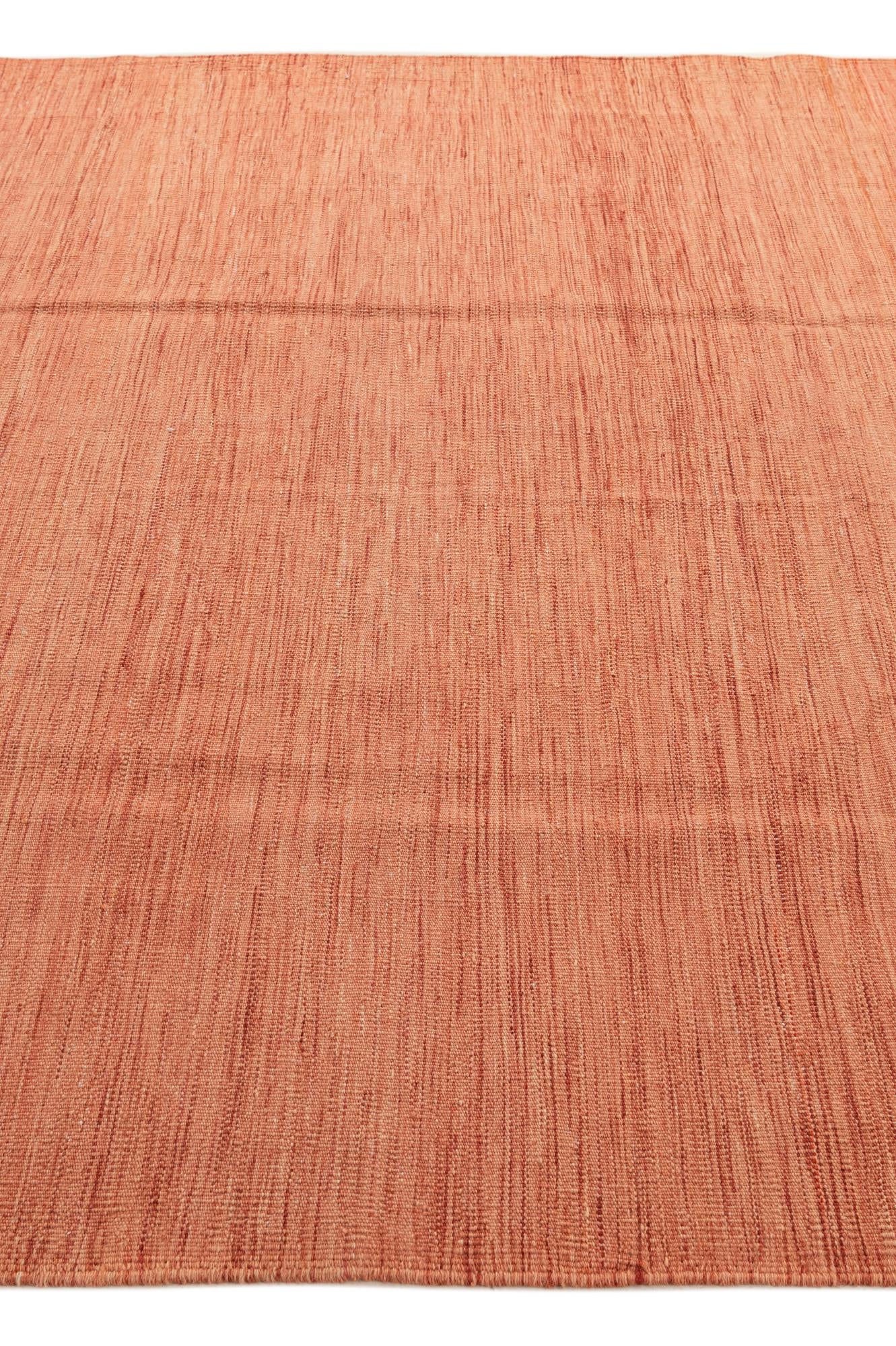 6' 11 x 9' 11 Hand Woven Kilim Modern Wool Rug