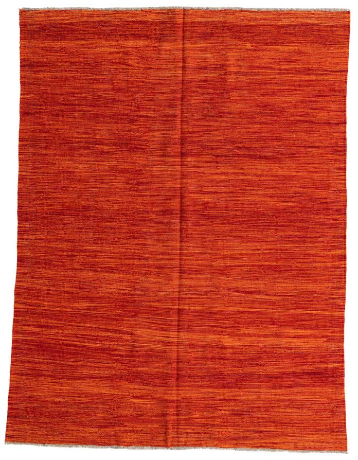 Detail image of 5' 5 x 8' 1 Hand Woven Kilim Modern Wool Rug