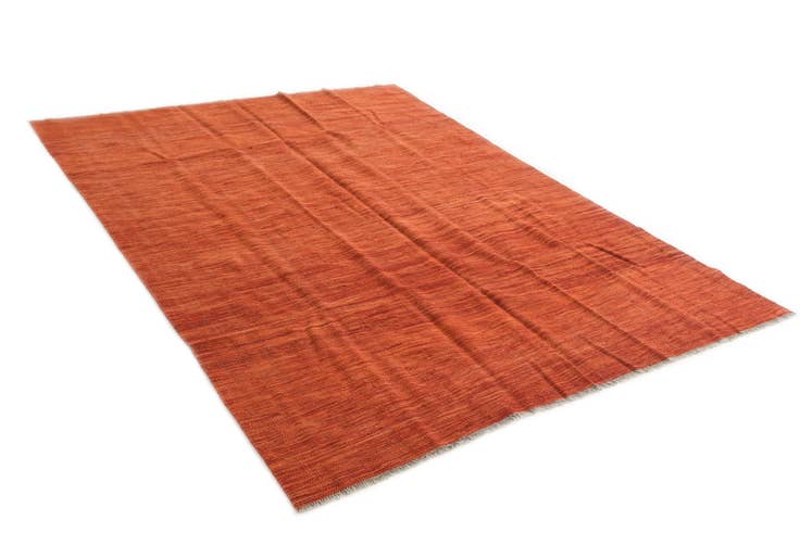 Detail image of 5' 8 x 7' 8 Hand Woven Kilim Modern Wool Rug