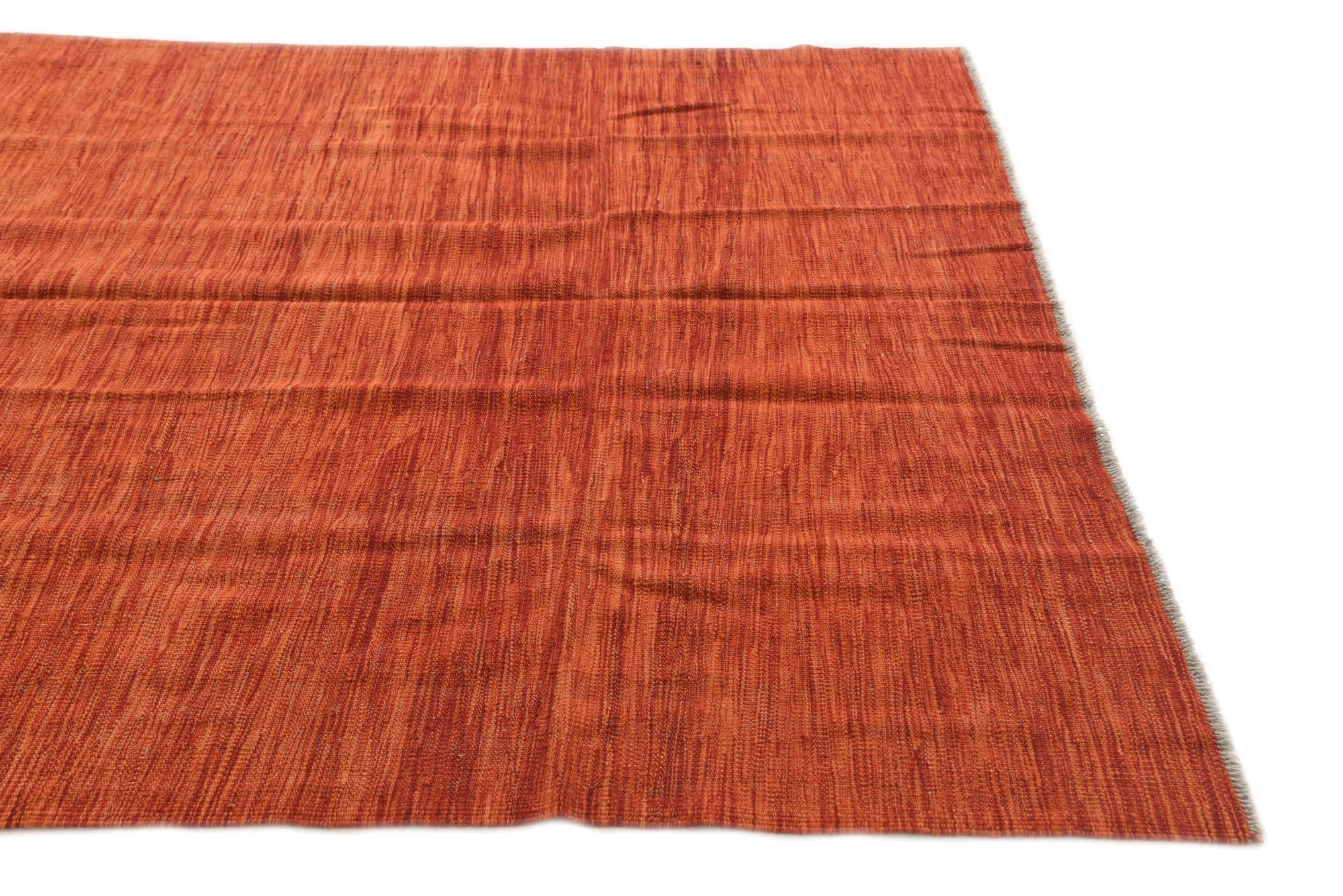 5' 8 x 7' 8 Hand Woven Kilim Modern Wool Rug