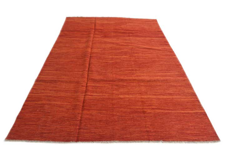 5' 4 x 8' Hand Woven Kilim Modern Wool Rug