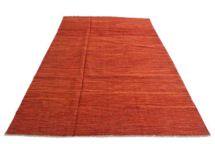 Detail image of 5' 4 x 8' Hand Woven Kilim Modern Wool Rug