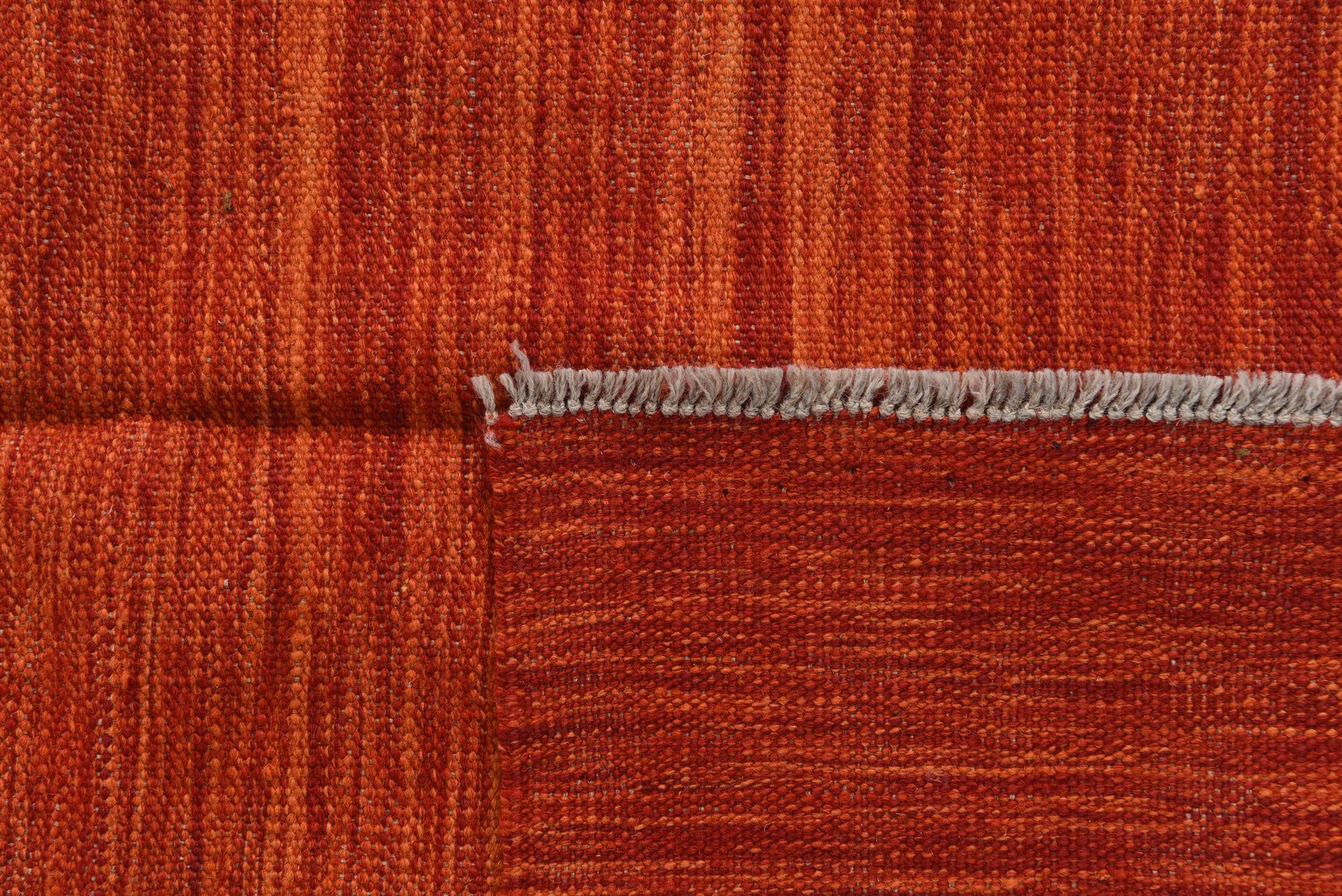 5' 4 x 8' Hand Woven Kilim Modern Wool Rug