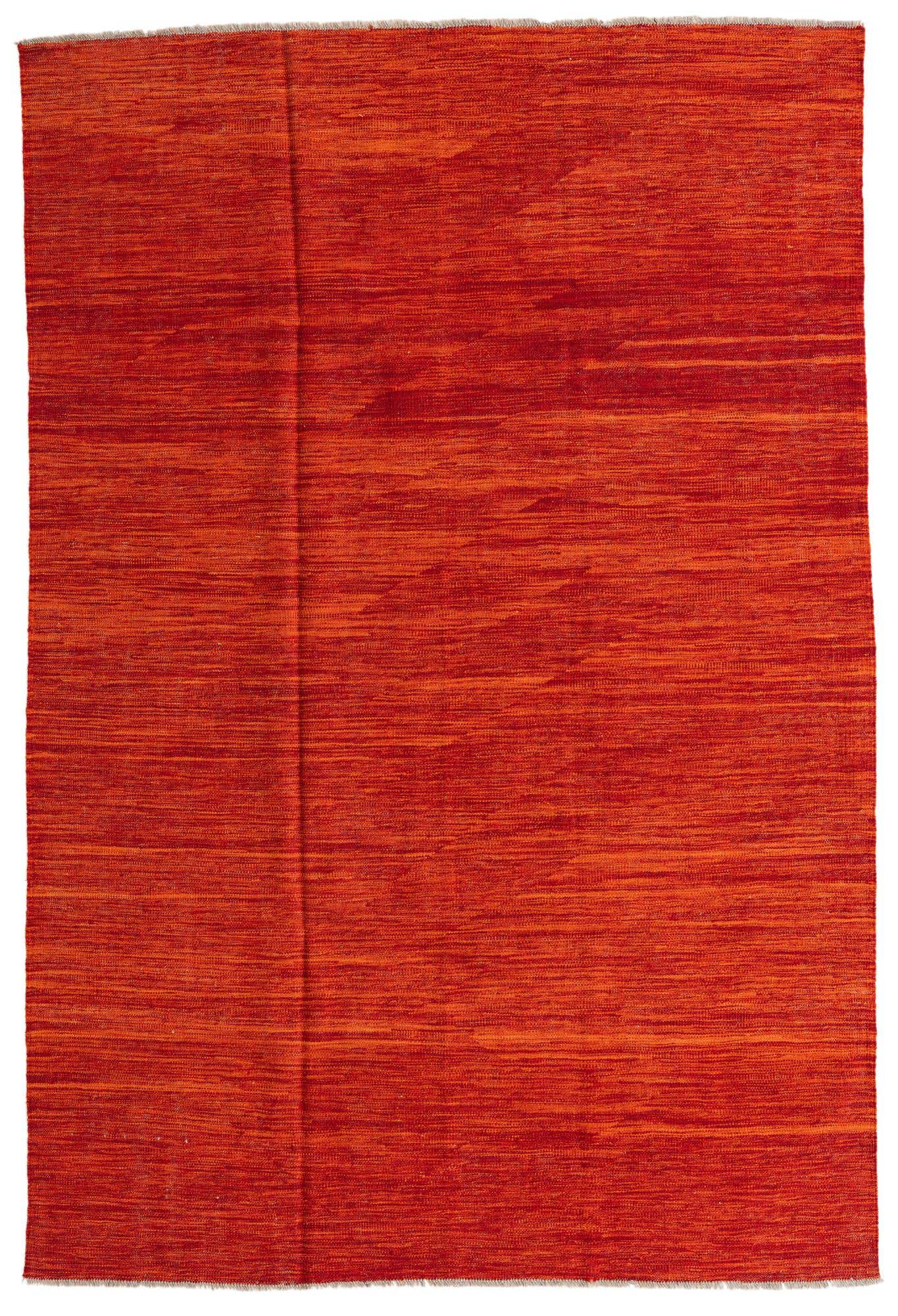 5' 4 x 8' Hand Woven Kilim Modern Wool Rug