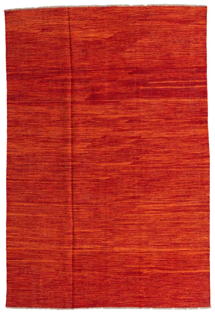 5' 4 x 8' Hand Woven Kilim Modern Wool Rug