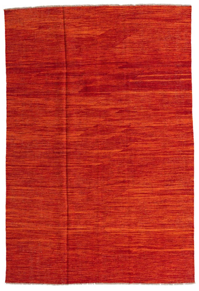Detail image of 5' 4 x 8' Hand Woven Kilim Modern Wool Rug