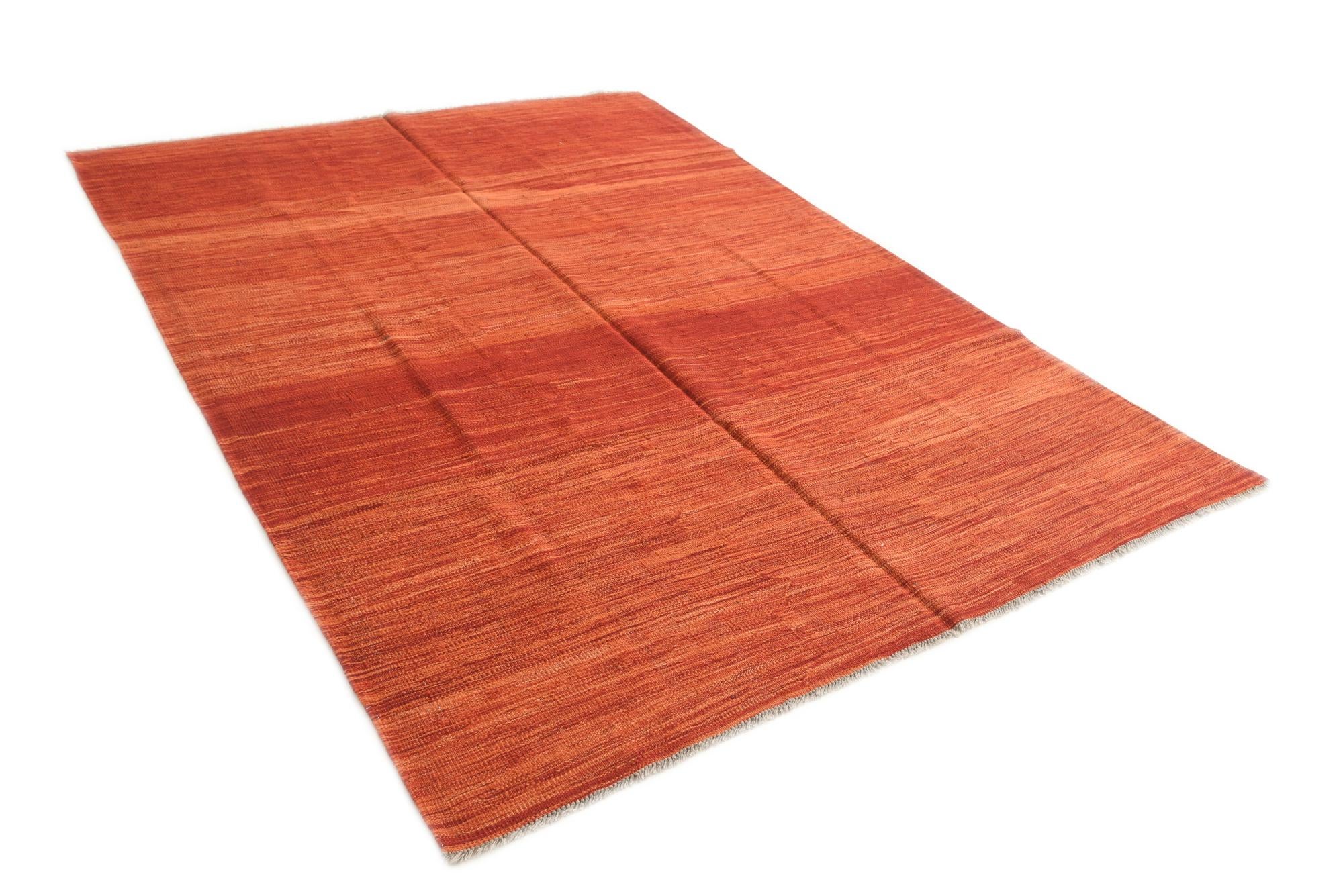 5' 7 x 8' Hand Woven Kilim Modern Wool Rug