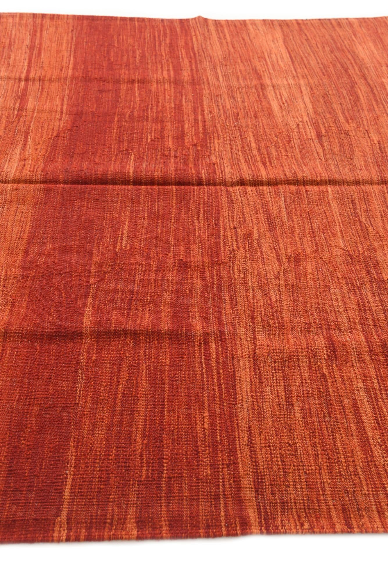 5' 7 x 8' Hand Woven Kilim Modern Wool Rug